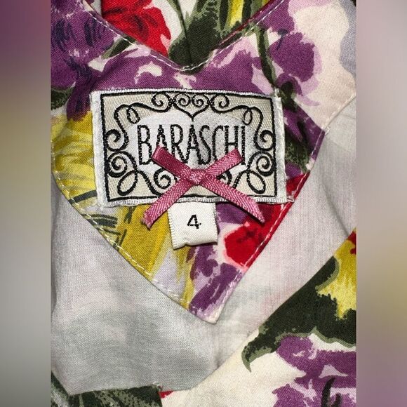 Yoana Baraschi Vintage Floral Tulip Button Down Dress 4 - Picture 7 of 9